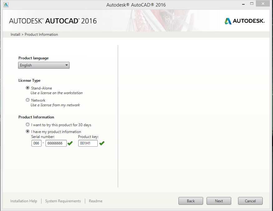 Autocad 2016 Serial Number Product Key